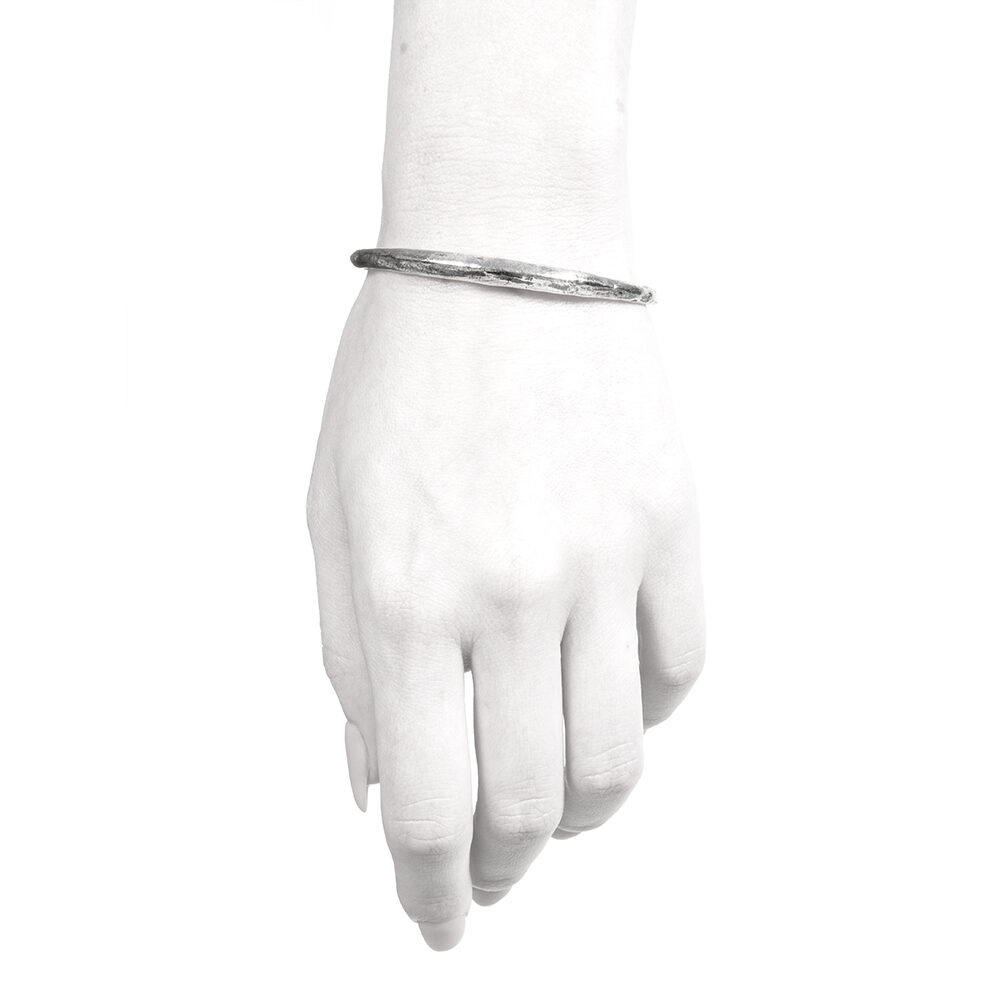 Ether11 Silver Bone Cuff Bracelet Made in USA