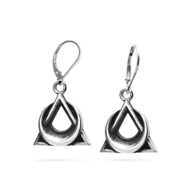 Ether11 Trinity Moon Earrings