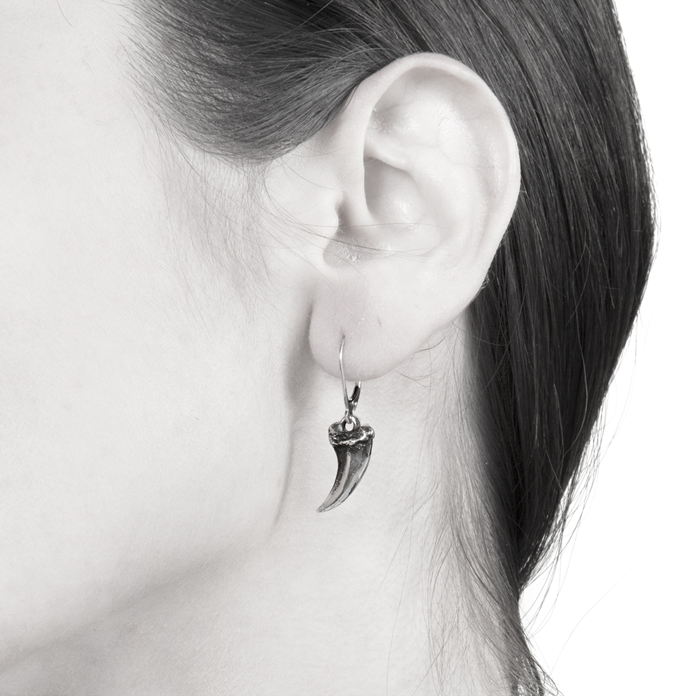 Ether11 Sterling Silver Mini Claw Earrings