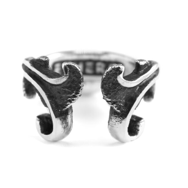 Ether11 Sterling Silver Open Filigree Victorian Ring