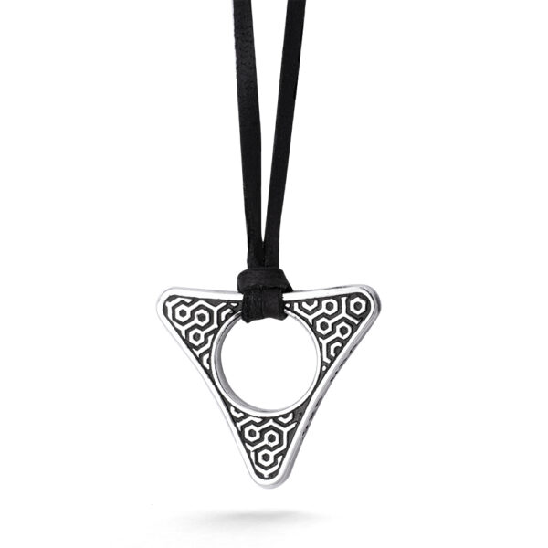 Ether11 Hicks Triangle Sterling Silver Pendant