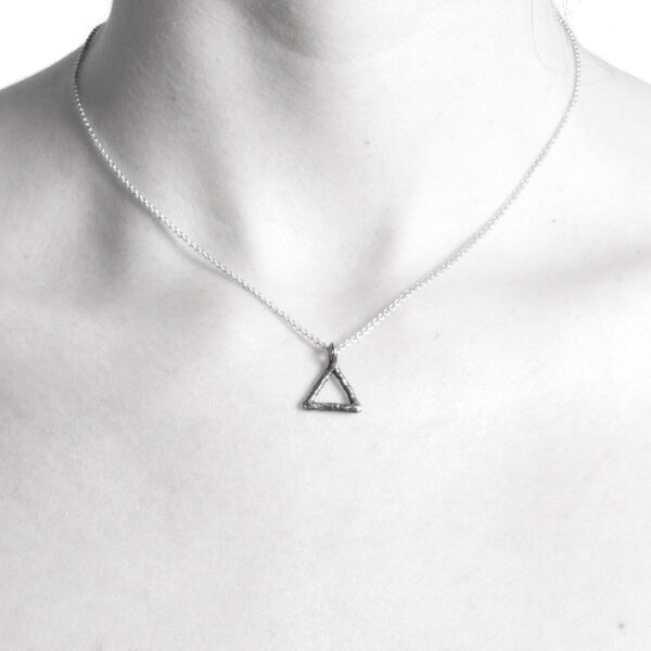 Ether11 Alchemy Symbol Fire Pendant Triangle Pyramid
