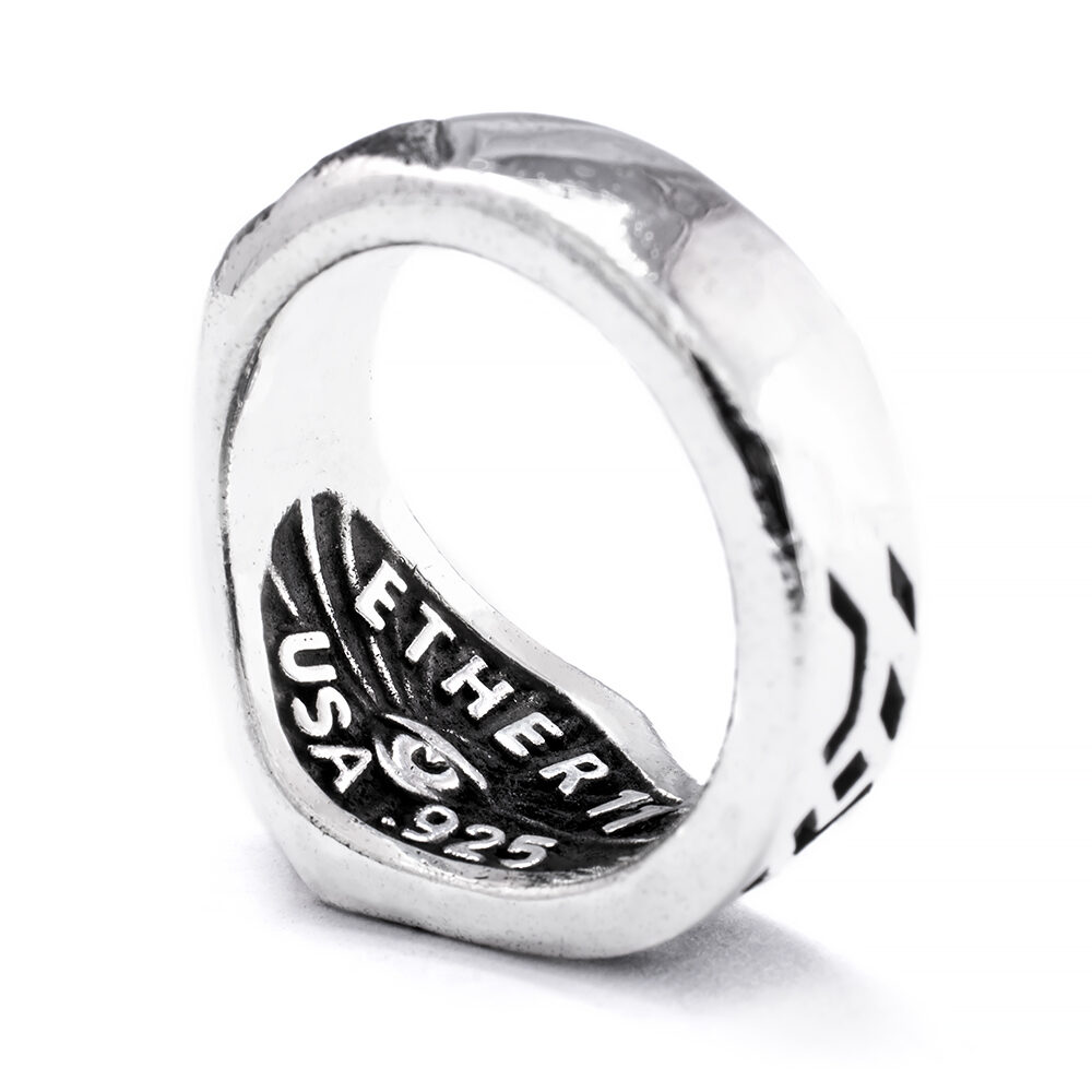 Ether11 Sterling Silver Balance Modern Ring